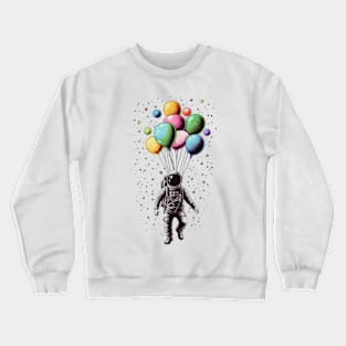 Flying with unknown Balloons Crewneck Sweatshirt